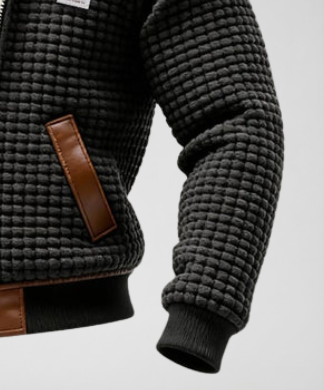 RAFAEL™ - CHAQUETA TEXTURIZADA CON ACABADO DE CUERO REVESTIDO