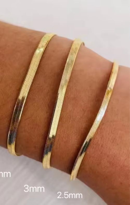 Pulsera de cadena de serpiente clásica