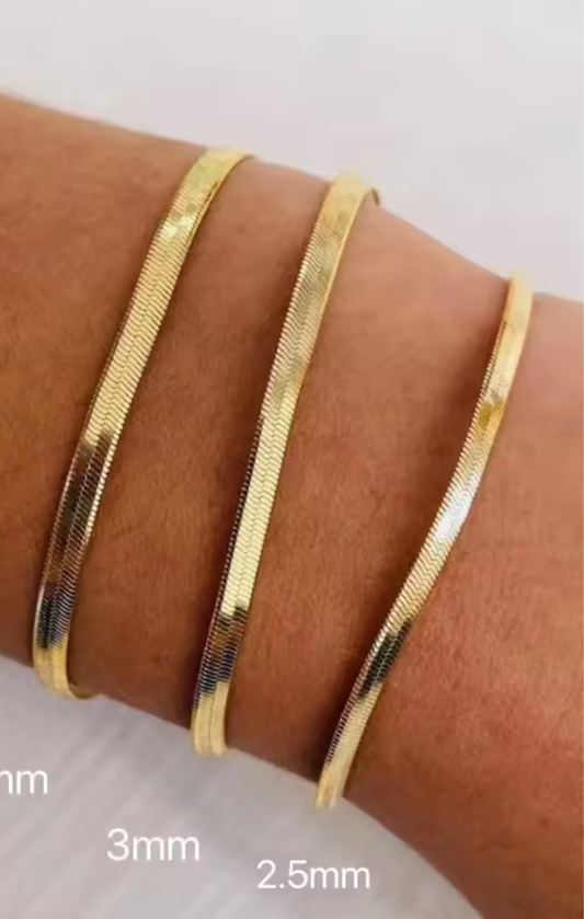 Pulsera de cadena de serpiente clásica