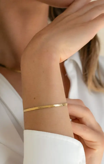 Pulsera de cadena de serpiente clásica