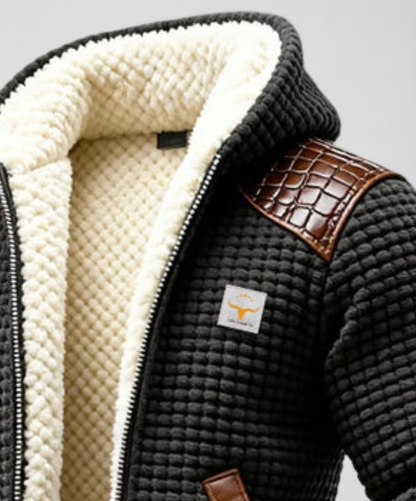 RAFAEL™ - CHAQUETA TEXTURIZADA CON ACABADO DE CUERO REVESTIDO