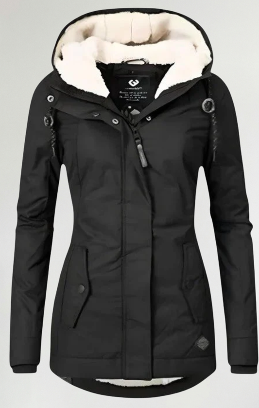 MARÍA – Chaqueta de Invierno Impermeable con Capucha