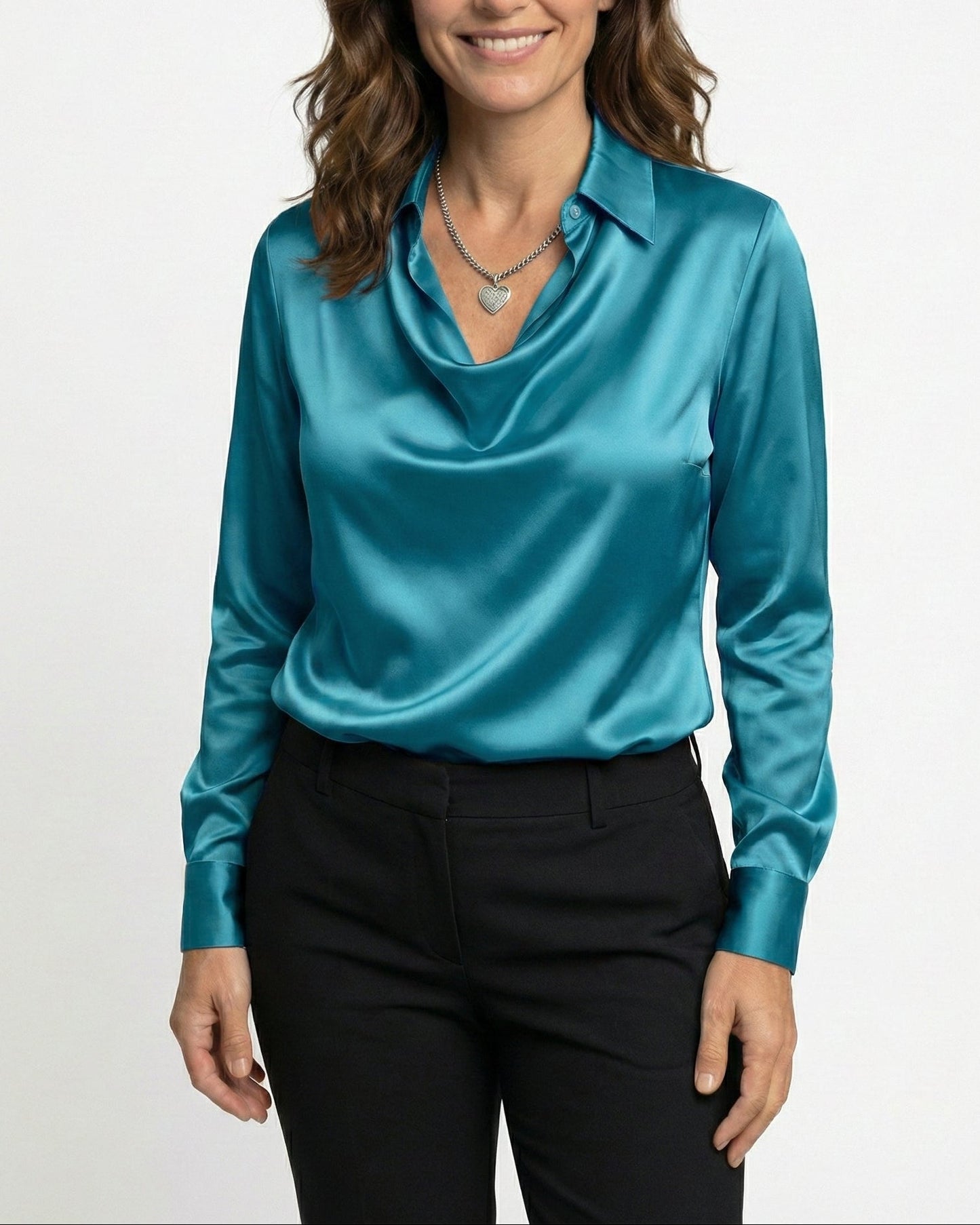 Fiona™ - Blusa Elegante de Satén Premium