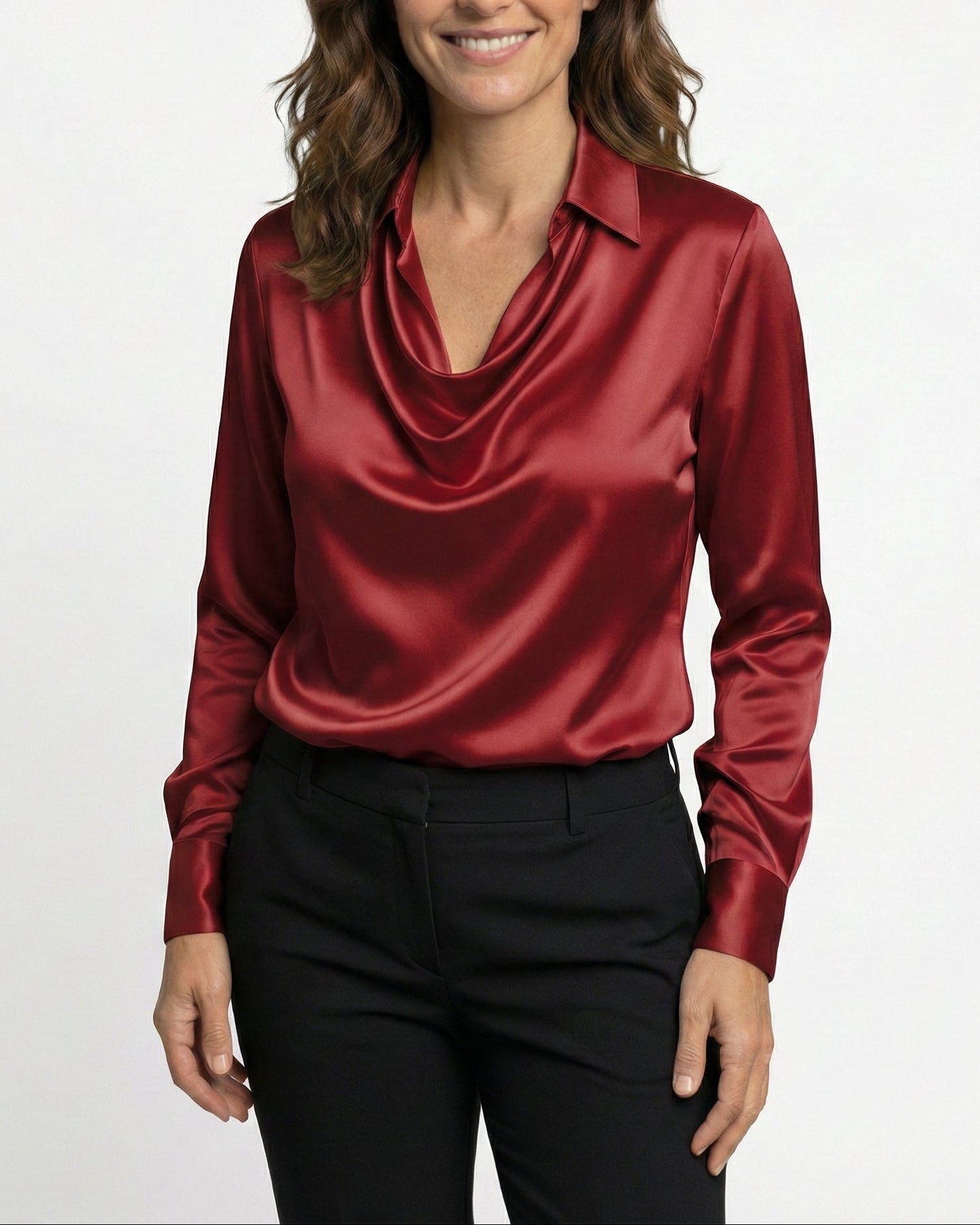 Fiona™ - Blusa Elegante de Satén Premium