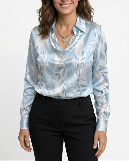 Fiona™ - Blusa Elegante de Satén Premium