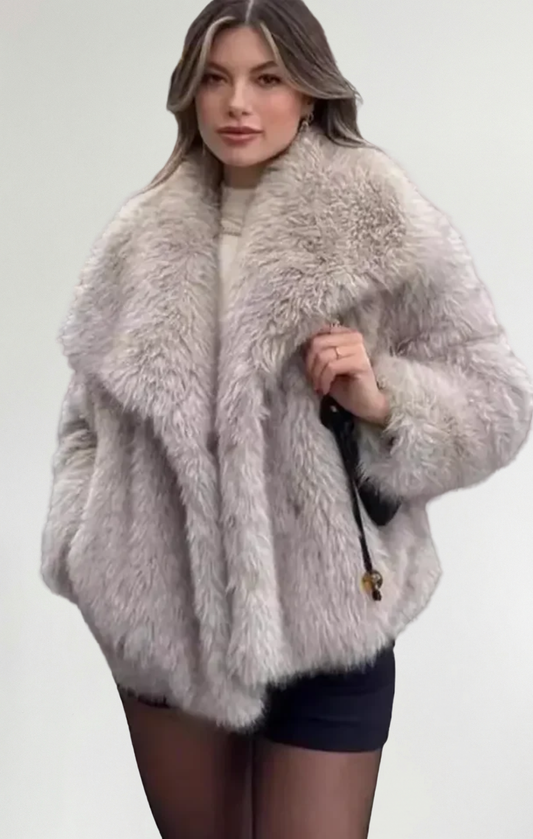 Julia™ - Chaqueta de cuello peludo